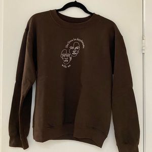 ETSY Harry Styles Inspired Embroidered Crew Neck